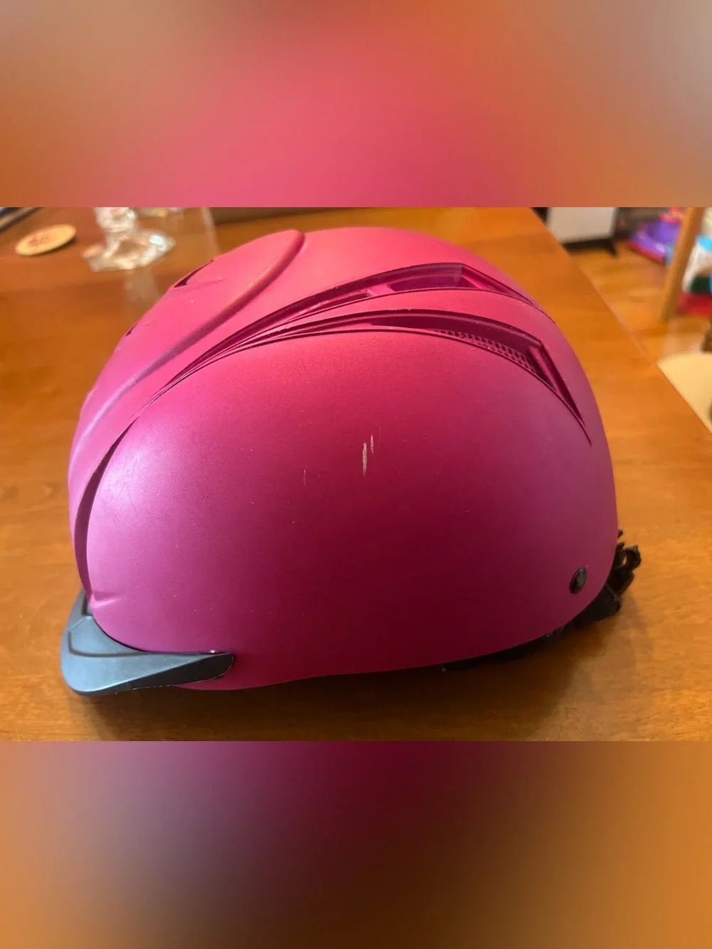 Ovation Metallic fuschia Schooler girls riding hat Riding small/medium